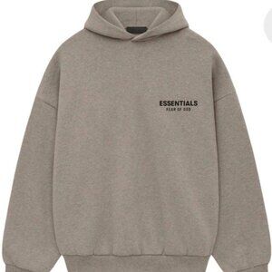 Fear of God Essentials Fleece Hoodie (FW24---Heather Gray)